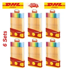 Stabilo Point 88 Fineliner 0.4mm 20 Color Set Parade Fine Writing Draw 6 Packs
