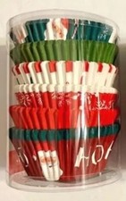 150ct Christmas Cupcake Liners Baking Cups 2  paper Wilton 415-0-0587 retired