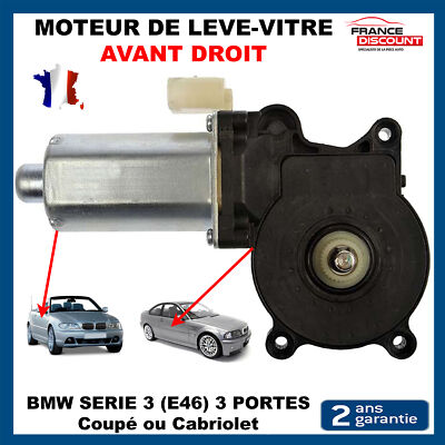 Moteur De Lève-vitre Avant Droit Pour BMW Série 3 E46 Coupé/Cabriolet - Réf. 0130821716 - Neuf - Garantie 2 Ans