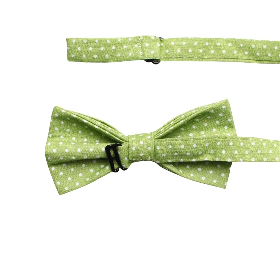 Hombres Lunares Moño Cuello Corbata Boda Fiesta Novio Esmoquin Negocios Formal Pajarita Foto 3 de 3