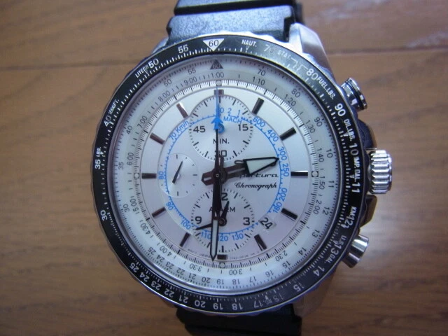 精工 SNAF01P1 Sportura 闹钟计时腕表 Cal.7T62 男式银色  — 第 2/4 张图片