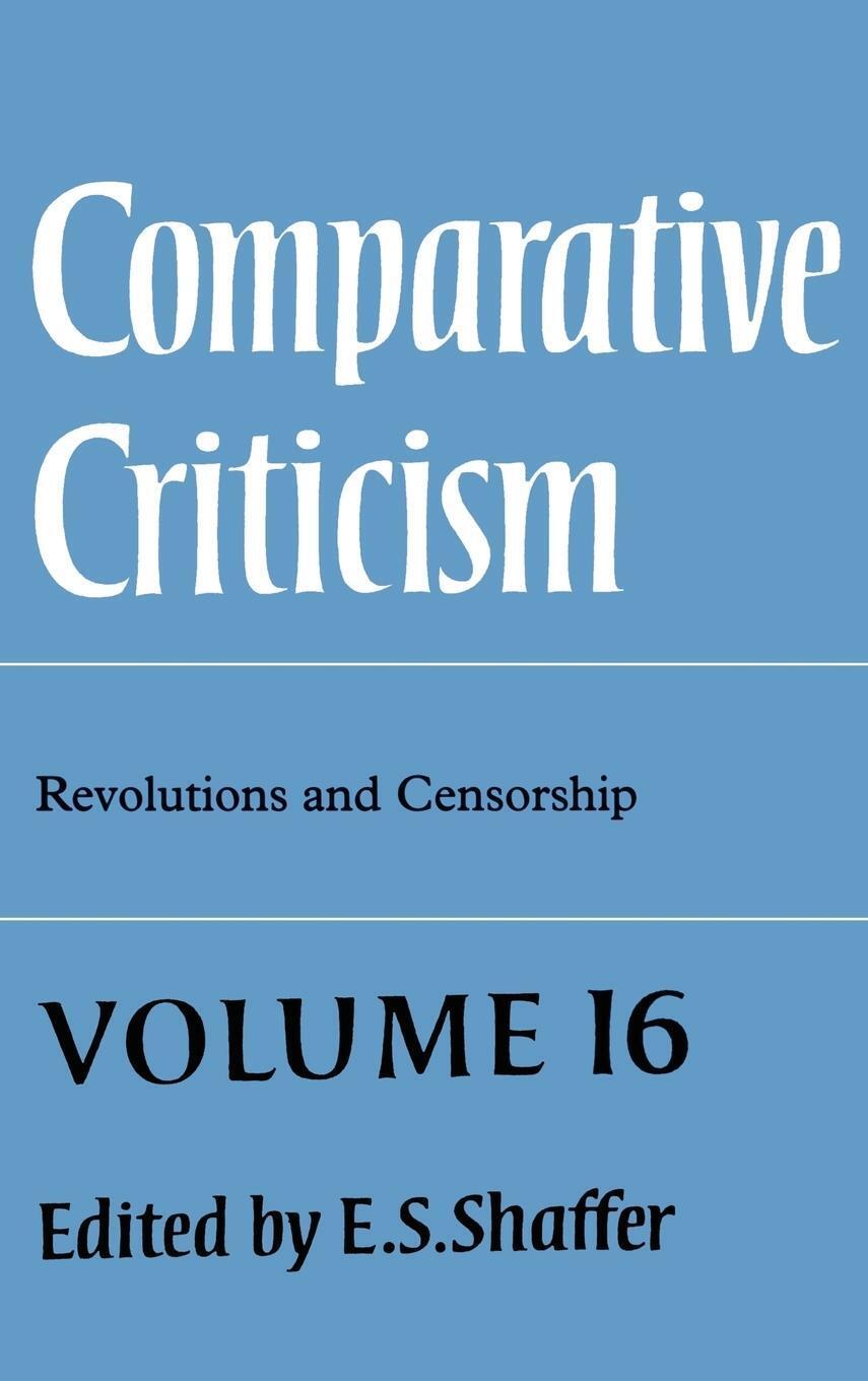 E. S. Shaffer | Comparative Criticism | Buch | Englisch (2012)