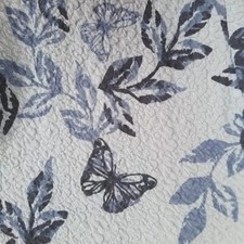 Blue Floral Butterfly Dress Bonmarche Spring Dress Blue Below Knee Dress UK 10