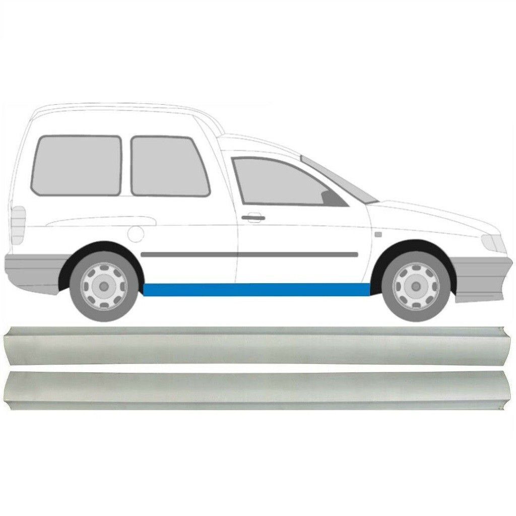 VOLKSWAGEN CADDY II 1995-2004 2x SILL REPAIR PANEL ROCKER PANEL / PAIR