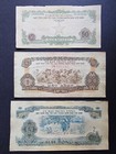 3x Viet nam 1968 South Vietnam • Southern liberation 50 xu, 1 & 2 đồng banknotes