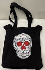 Hob Nob Borsa Tote in Tessuto per Vino Teschio Borsa per Trucchi o Trattamenti.