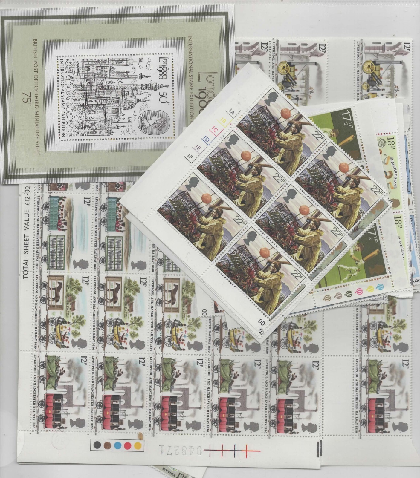 QE11 STAMPS FOR CHEAP POSTAGE LOW VALUES 50p AND UNDER MINT FULL GUM