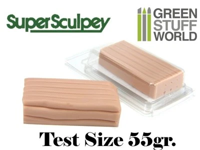GREEN STUFF WORLD Super Sculpey Beige - 55gr ofenhärtende modelliermasse polymer ton polymer clay