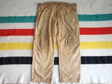 VTG 90s Y2k DICKIES Faded Grunge Distressed Tan Canvas 40x29 Pants Logo