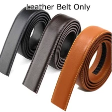 Fashion Men's Automatic Real Leather Ratchet Belt Strap Jeans Waistband Gift