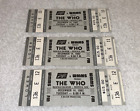 The Who 3 Unused 1982 Concert Tour Tickets Roger Daltrey Pete Townshend Wmms Gra