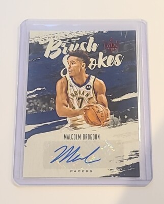 2019-20 Court Kings Brush Strokes Malcolm Brogdon Auto /75 Celtics Bucks Pacers