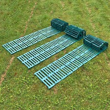 Garden Path Track Green Plastic Roll Out Plastic Grass Lawn Protector (9m Roll)