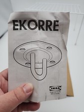 NEW Ikea Ekorre Suspension Ceiling Hooks Set of 2 Steel Indoor Outdoor 17225