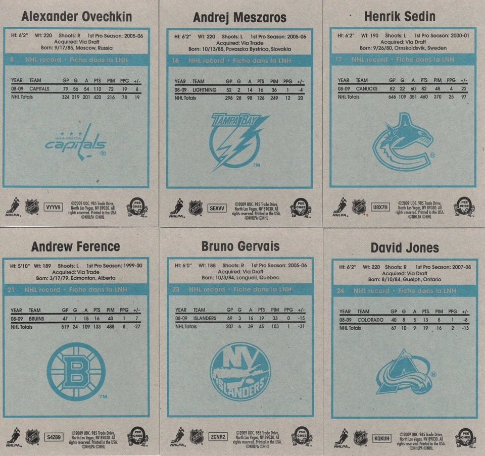 2009-10  O-PEE-CHEE  RETRO SINGLES  #8 -- #600   ***YOU PICK*** - Image 2 of 2