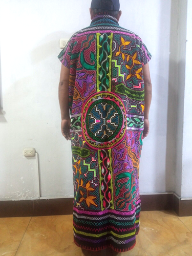 Shipibo Unisex Unique embroidery tunic - Imagen 4 de 10