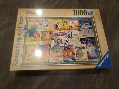 Disney Vintage Poster 1000 PC Puzzle Brand New Ravensburger 20x27 | eBay