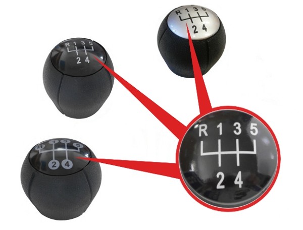 5 Velocà Pomello Del Cambio Auto Pomello Del Cambio Per OPEL CORSA C 2000-2005 COMBO C 2001-2011 MERIVA A 2003-2010 Car Styling - Foto 2