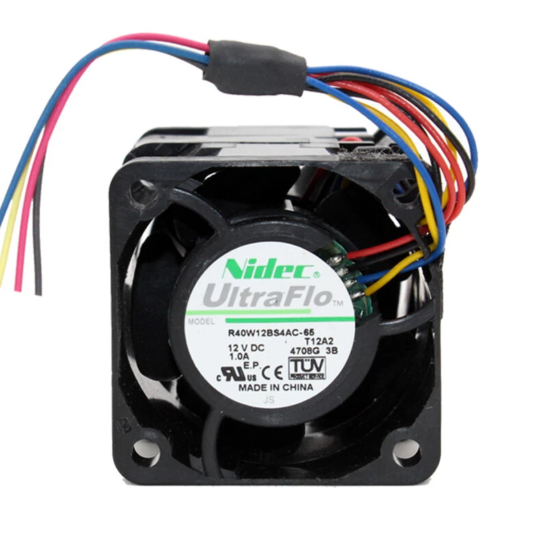 NIDEC R40W12BS4AC-65 12V 0.10A 4056 4cm Fan 1U Server Chassis Fan - Image 2 of 4