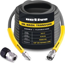 Pressure Washer Hose 50 Ft 5/16" -Kink Resistant Steel braided Power Washer Hose