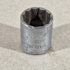 Vintage Giller Tools 1-1/8" Socket 1/2" drive 12pt  536 USA