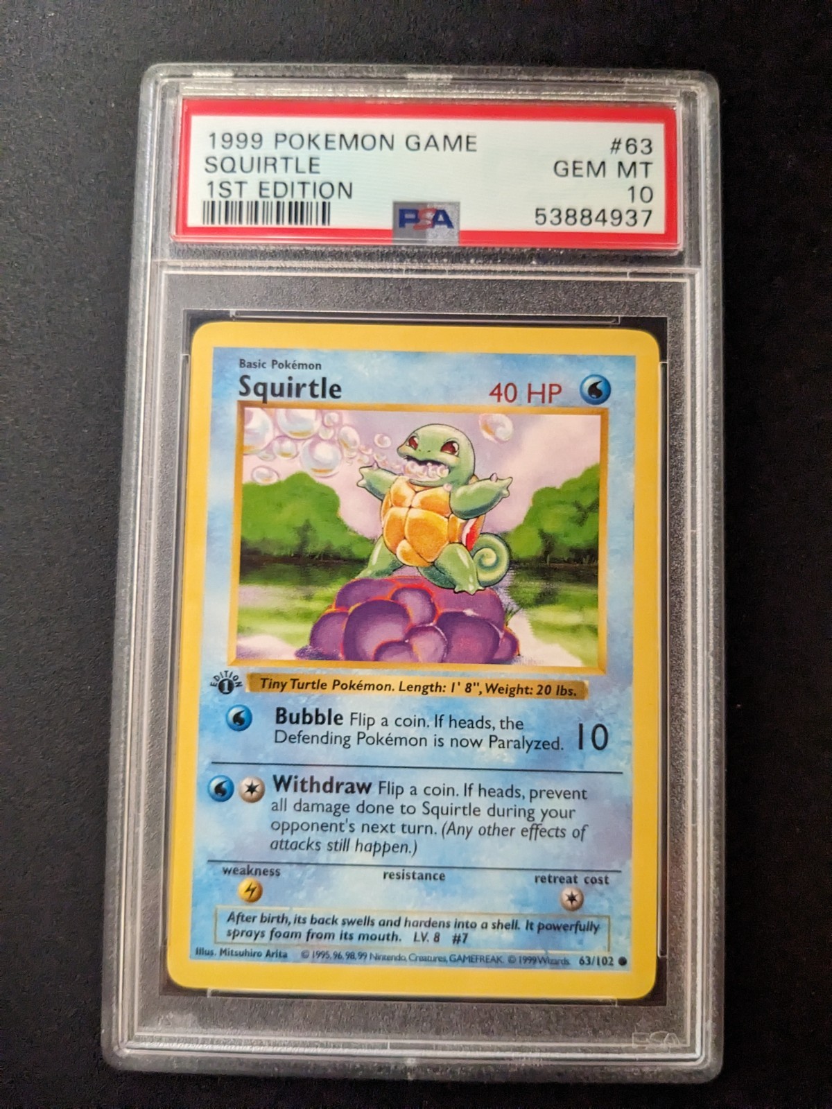 1999 squirtle pokemon card value Squirtle 1999 Pokemon Game #63 1st Edition Price Guide