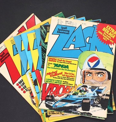 ZACK Jahrgang 1975 Comic Magazin Heft Abenteuer Humor Koralle Verlag Auswahl