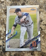 2021 Topps Chrome Baseball Tarik Skubal # 103 Rookie RC DET Tigers