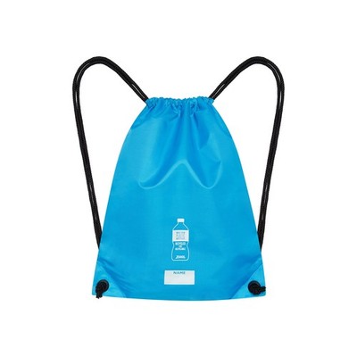 UnisexRucksack mit Kordelzug, Einheitsgröße, blau, 43cm x 37cm