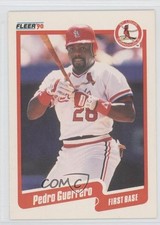 1990 Fleer Pedro Guerrero #250 3a3
