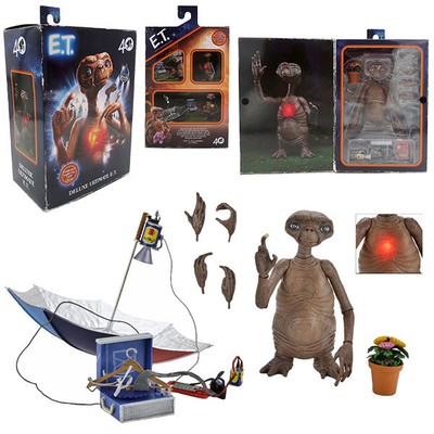 E.T. 7 Action Figure Deluxe E.T. with LED Chest NECA