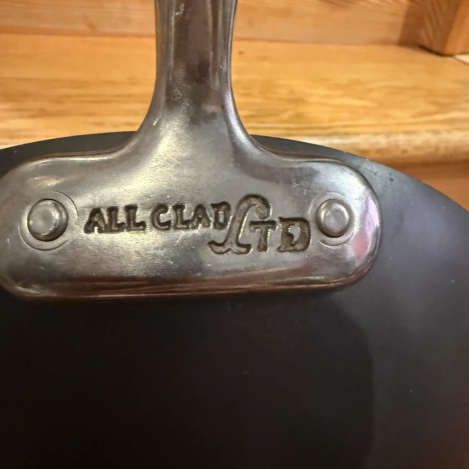 All-Clad LTD 12” Stainless Steel Stir Fry Wok Pan – Flat Bottom – USA Made - Image 3 of 4