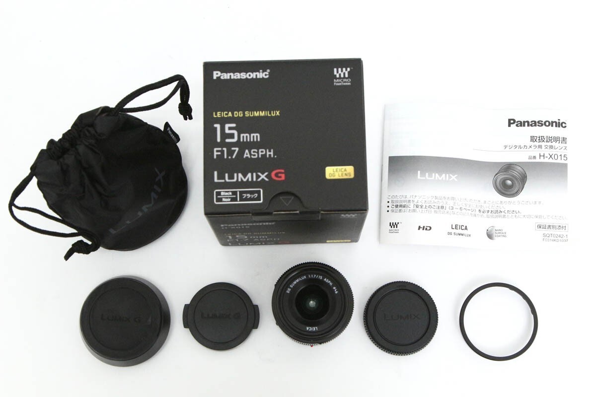 Panasonic LEICA DG SUMMILUX 15mm/F1.7 ASPH. H-X015 #0007 | eBay
