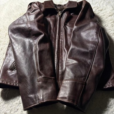 Schott ATV101 ブラウン サイズ 40 Schott Rider's Jacket ATV101 [Made in the USA] Genuine Leather Red
