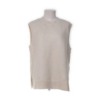 H&M, Pullunder, Größe: S, Weiß, Einfarbig, Feinstrick, Damen #fPe