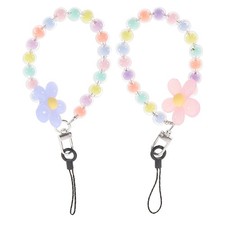 2 Pcs Colorful Mobile Phone Lanyard Creative Chain Rope Cellphone