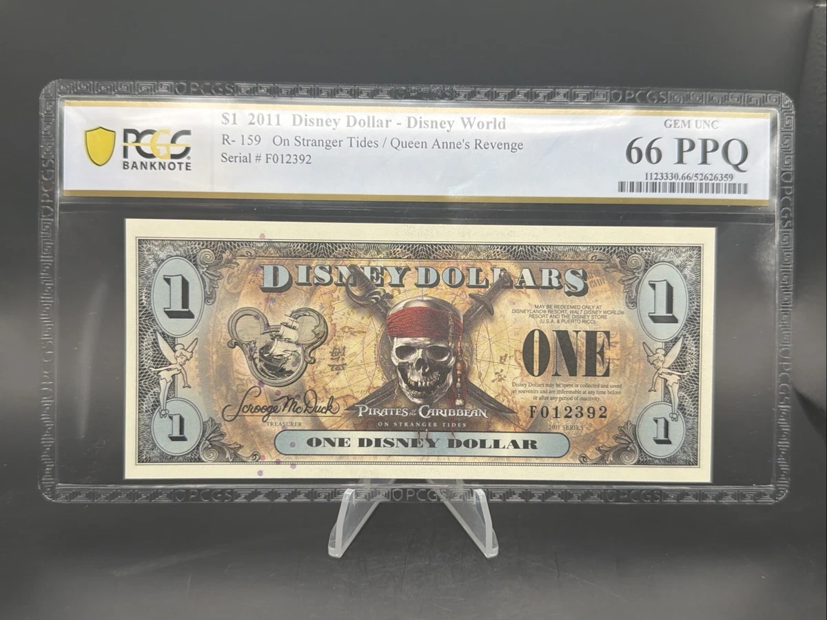 Pirates of the Caribbean Disney Dollars (1968-Now) for sale | eBay