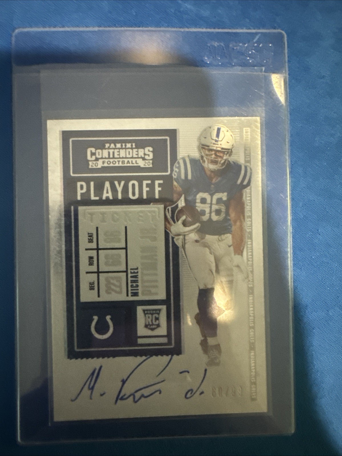 2020 Panini Contenders - RPS Michael Pittman Jr. #114 Playoff Ticket /99 (AU,...
