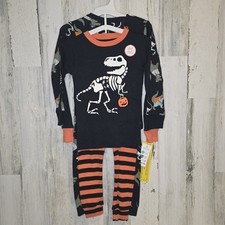 Carter s Snug Fit Toddler Boys Pajamas Set 3T Glow in Dark Dinosaur Halloween