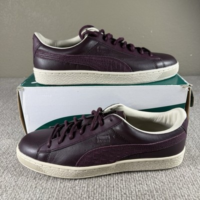 Puma Basket Classic LFS Burgundy Wine Red Leather Men’s Size 12 361352-03 PUMA Basket Citi Series Round Toe Maroon Leather Shoes Mens  main image 4