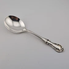 International Joan of Arc Sterling Silver Cream Soup Spoon - 6" - No Monograms