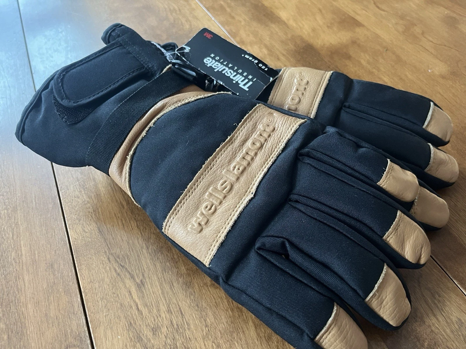Wells Lamont Men's Cowhide Leather 3M Thinsulate Insulated Gloves Black, Size XL