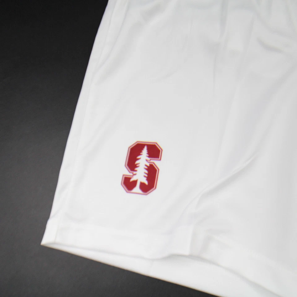 Pantalones cortos de práctica Stanford Cardinal Nike para mujer blancos nuevos Foto 2 de 4