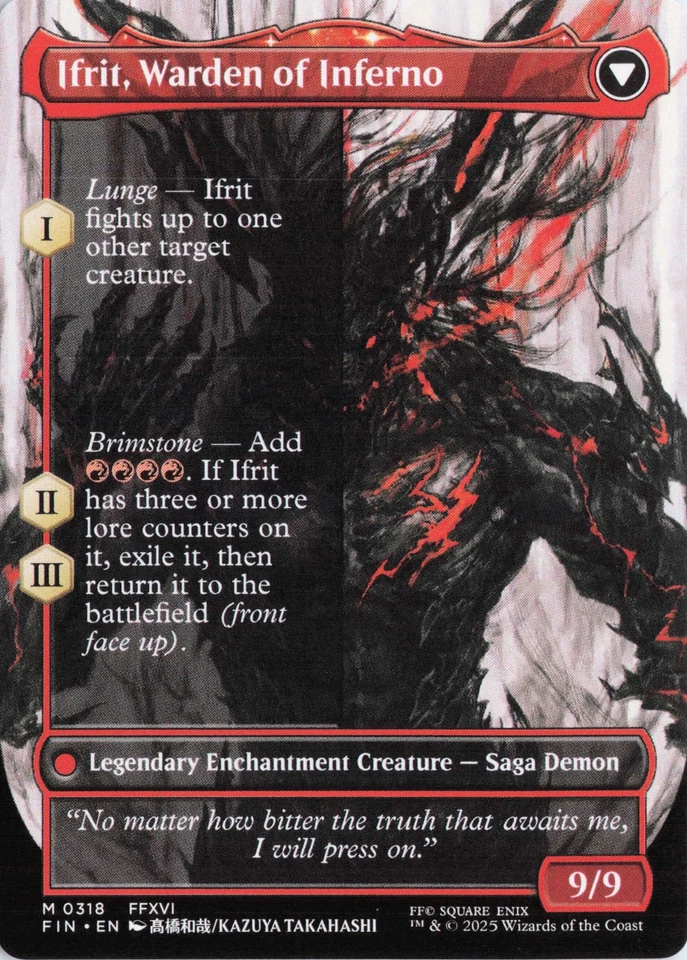 Clive, Ifrit's Dominant (Borderless), #318, FIN, Regular - Image 2 of 2