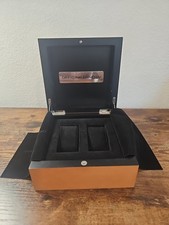 PANERAI LUMINOR SOMMERGIBILE LEGNO DI PERO OEM PERSONALIZZATO DOPPIO OROLOGIO SCATOLA SET AUTENTICO 