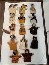 12 Vintage 1950-60 Era STEIFF Mohair Hand Puppets  1 Other Good, Clean Lot