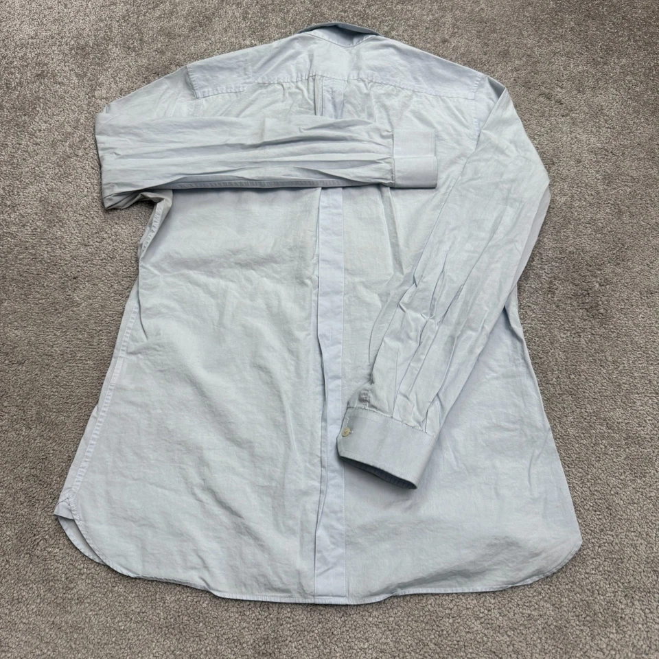 Camisa de vestir REISS ajustada para hombre mediana azul claro algodón bolsillo ropa de trabajo clásica Foto 2 de 4