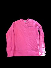 LL Bean Lakewashed Cotton Crewneck Sweatshirt Men Medium Coral Relaxed Layering
