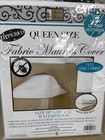Better Home Zippered FABRIC Mattress Cover Waterproof Bug Free Queen SIZE New