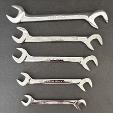 Set of 5 Snap-on Four Way Angle Head SAE 9/16" to 1" Wrench Open End Made n USA